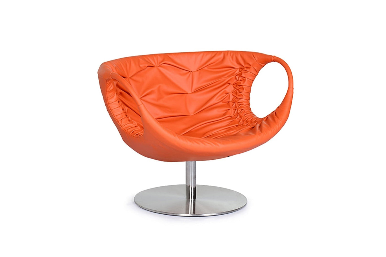 Ada Full Grain Leather Swivel Chair