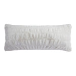Rectangular white pillow on a white background