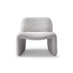 Gray textured chair on a white background