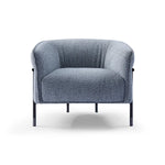Gray armchair on a white background