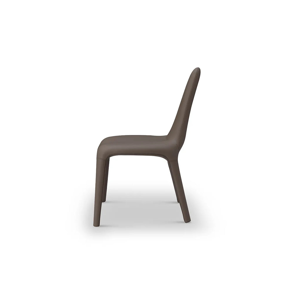 Brown chair on a white background