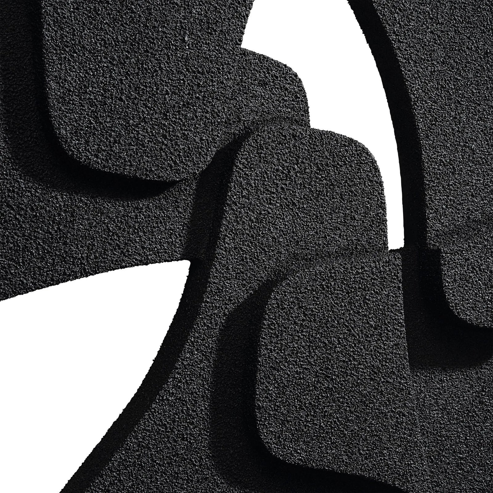 Biscuit Accent Wall Decor (Black) Wall Art