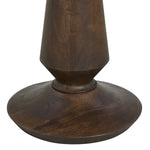 Wooden candle holder on a white background