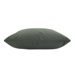 Dark green pillow on a white background