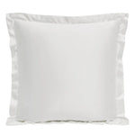White satin pillow on a white background