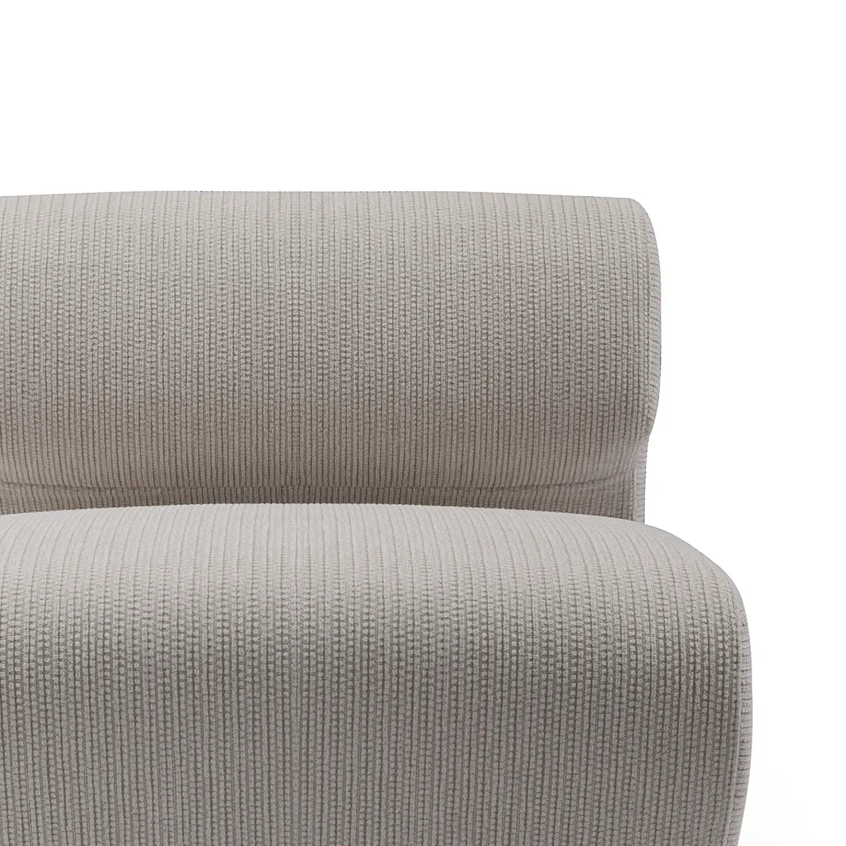 Gray textured armchair on a white background