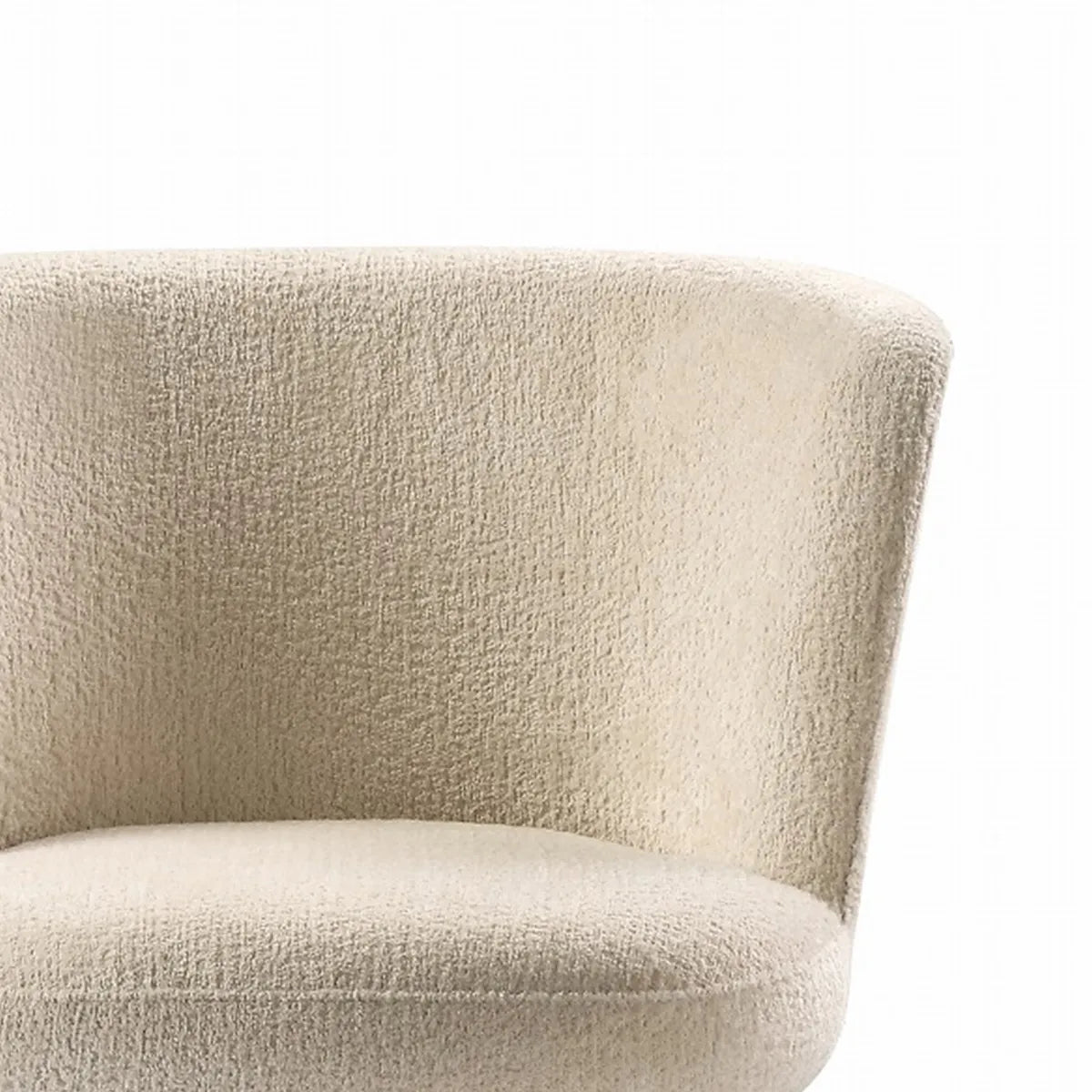Beige textured chair on a white background