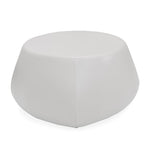 White ottoman on a white background