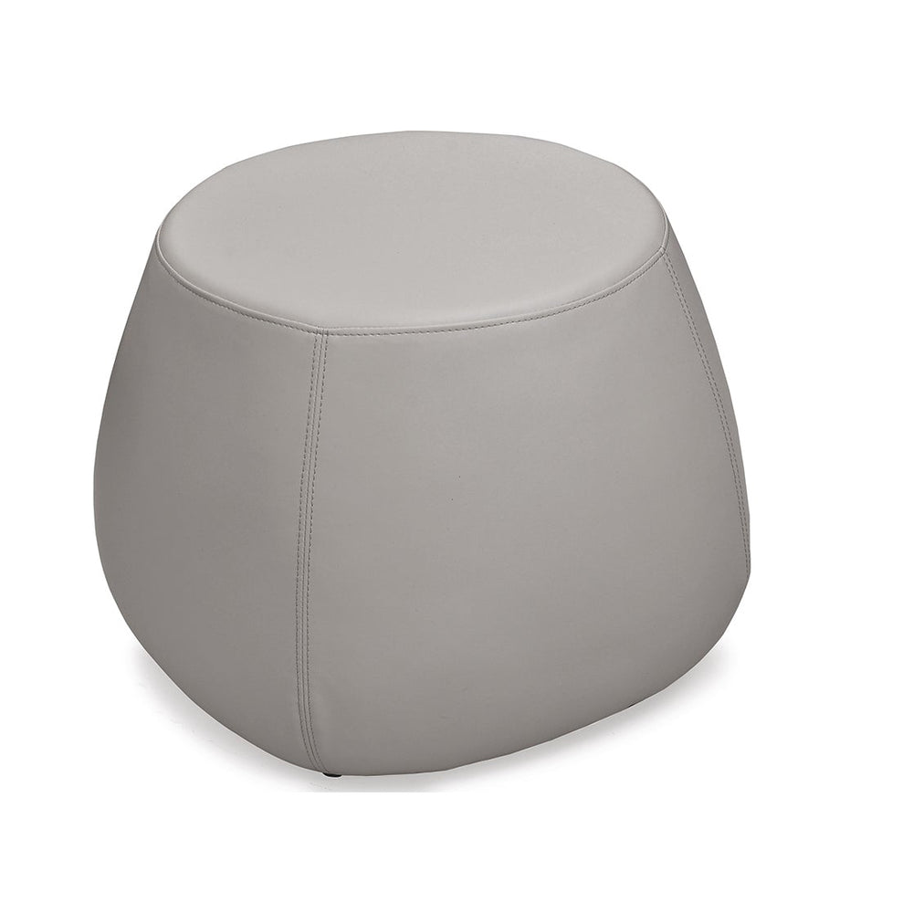 Gray ottoman on a white background