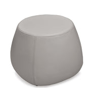 Gray ottoman on a white background