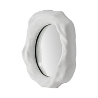 A large Organic form mirror with a white background