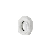 A small Organic form mirror with a white background
