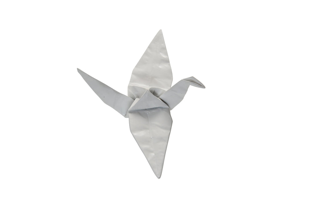 A sculptural silhouette of a bird