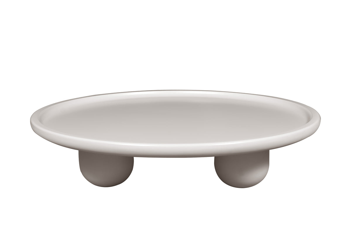 White ceramic soap dish on a white background
