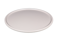 White ceramic plate on a white background