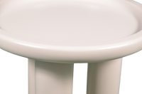 Close-up of a white ceramic bowl on a white background