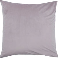 A square-shaped grey accent pillow with a smooth texture, stuffed with a feather and down filling.