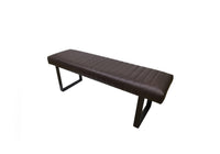Brown bench on a white background