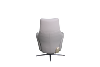 Gray recliner chair on a white background