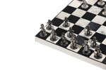 Chess Set with B&W Leather Board
