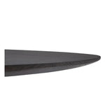 Black wall-mounted shelf on a white background