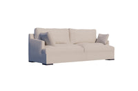 Beige sofa on a white background