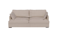 Beige sofa on a white background