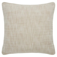 Beige textured pillow on a white background