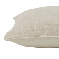 Beige pillow on a white background