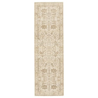 Beige patterned rug on a white background