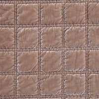 Emily Faux Silk Velvet Box Stitch Throw