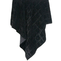 Emily Faux Silk Velvet Box Stitch Throw