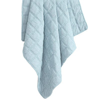 Emily Faux Silk Velvet Box Stitch Throw