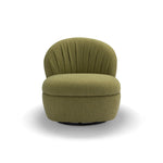 Green swivel chair on a white background