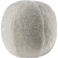 Fred Round Accent Pillow- White