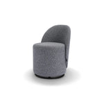 Gray textured armchair on a white background