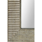 close up of a  rectangular floor mirror