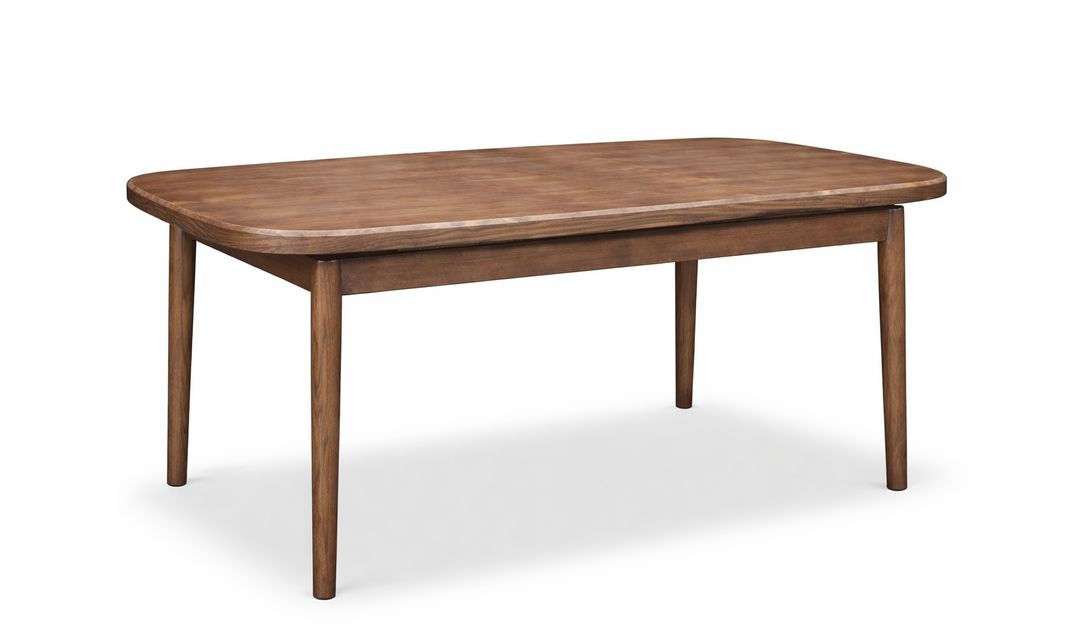Wooden table on a white background