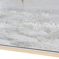 Close-up of a concrete surface with a wooden base