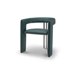 Green chair on a white background