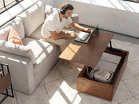 Transformer Coffee Table - Panel Storage