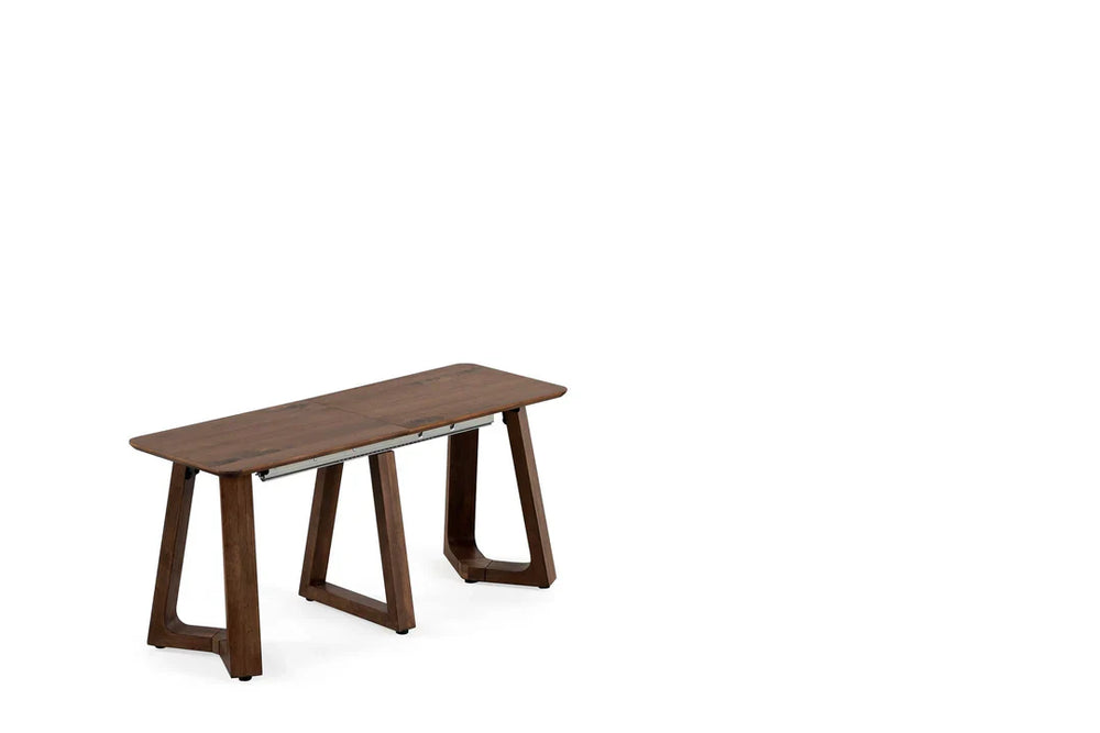 Wooden bench on a white background
