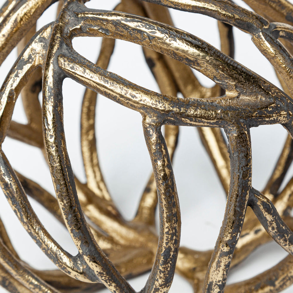 A decorative tree branch orb