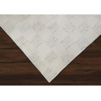 Textured white rug