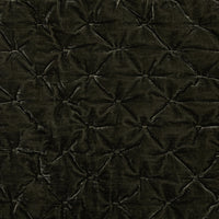 Close-up of dark quilted fabric texture