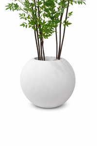 White Sphere Planter